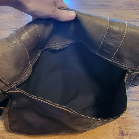 Vintage Fossil Large leather messeger bag